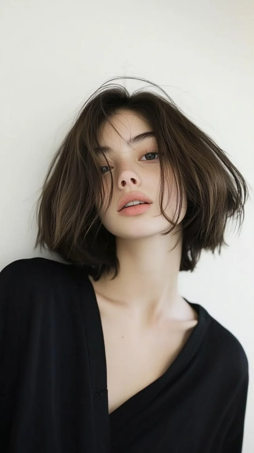 Effortless Chic: The Modern Textured Bob