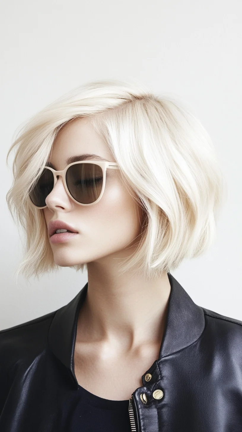 Effortless Chic The Textured Blonde Bob