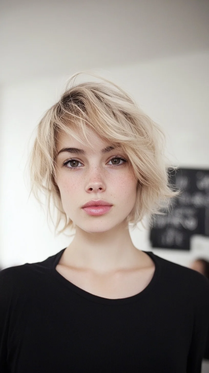 Effortless Chic: The Textured Bob for a Trendy Look