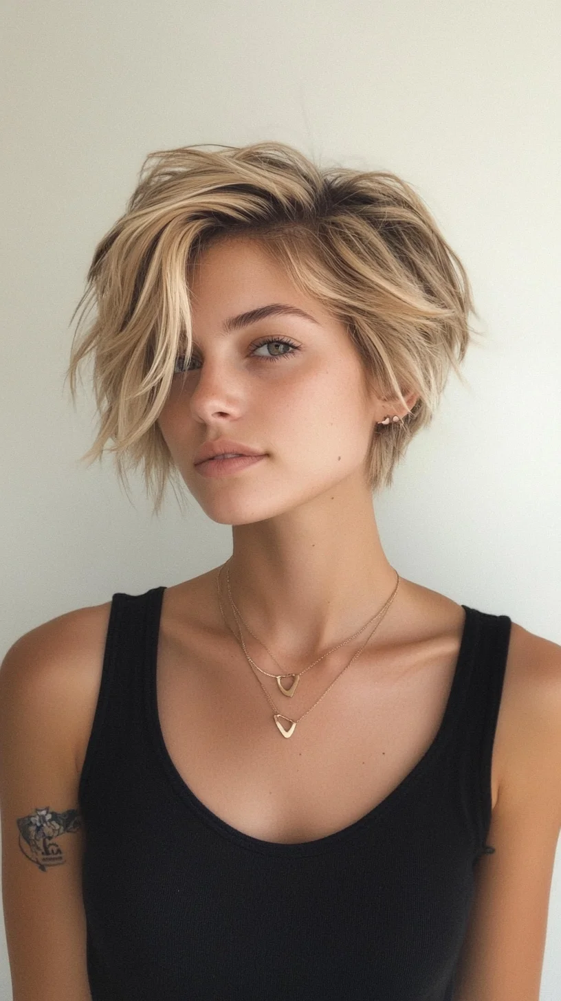 Effortless Chic: The Textured Pixie Cut