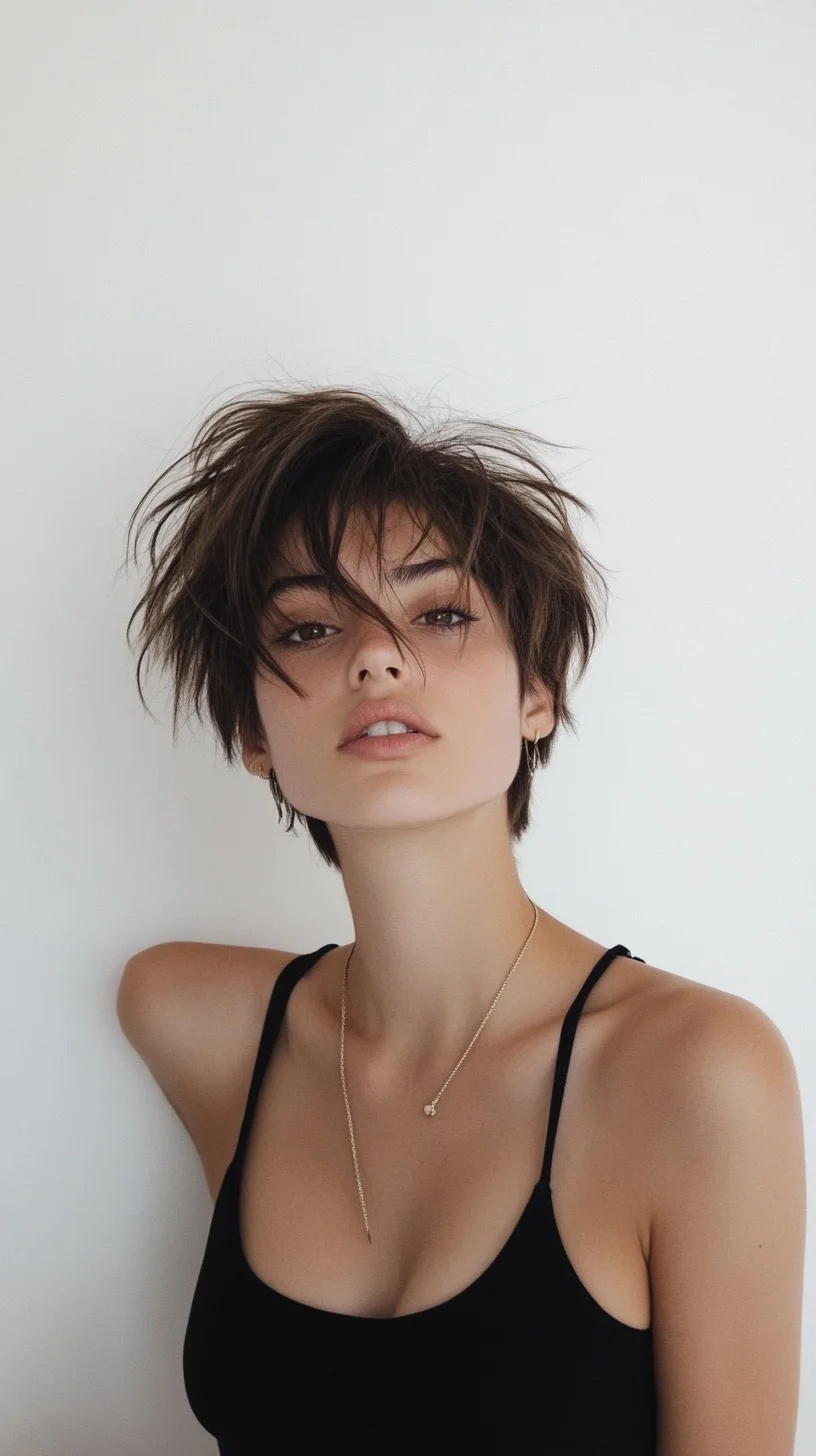 Effortless Chic The Textured Pixie Cut for a Modern Edge