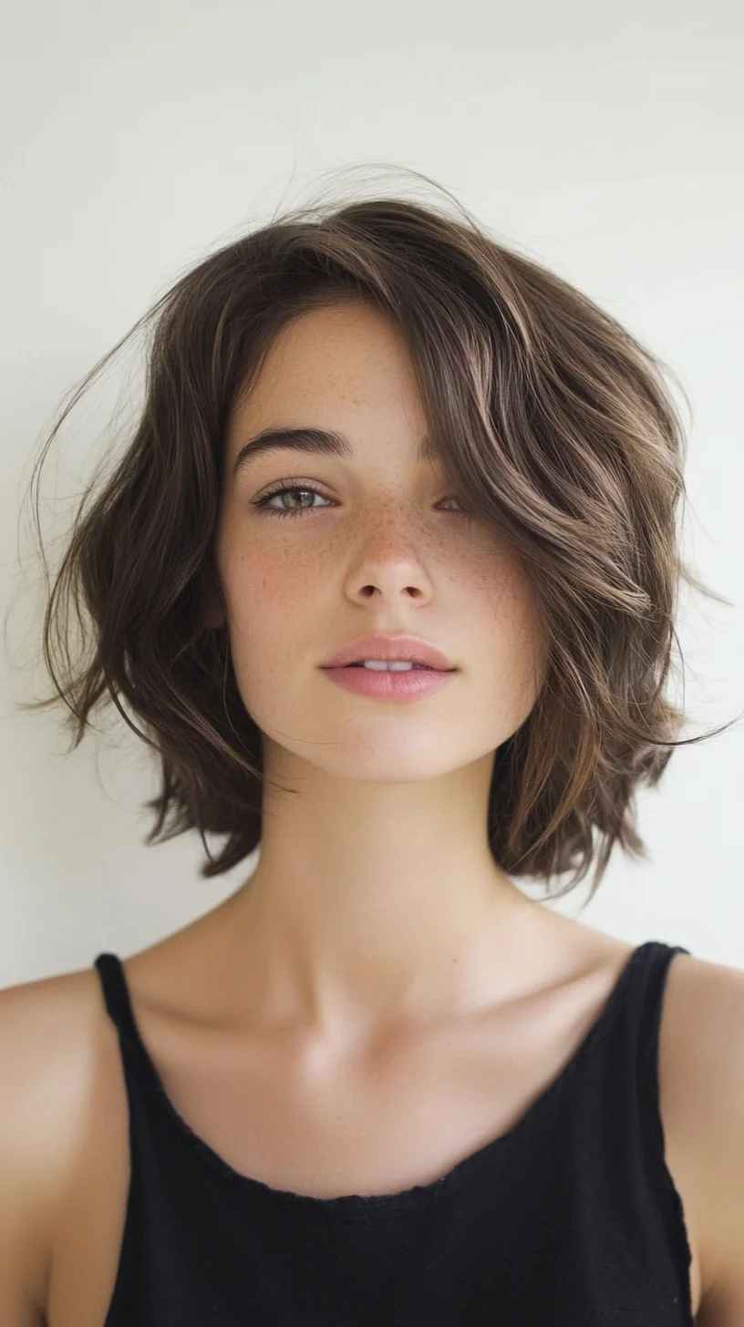 Effortless Chic The Textured Shoulder-Length Bob