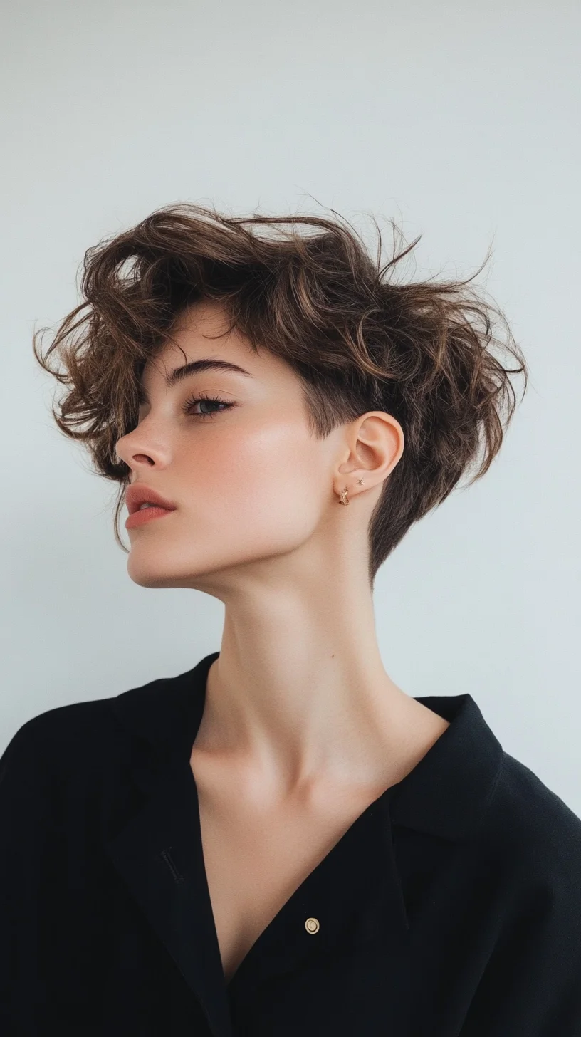 Effortless Elegance: Embrace the Chic Curly Pixie Cut