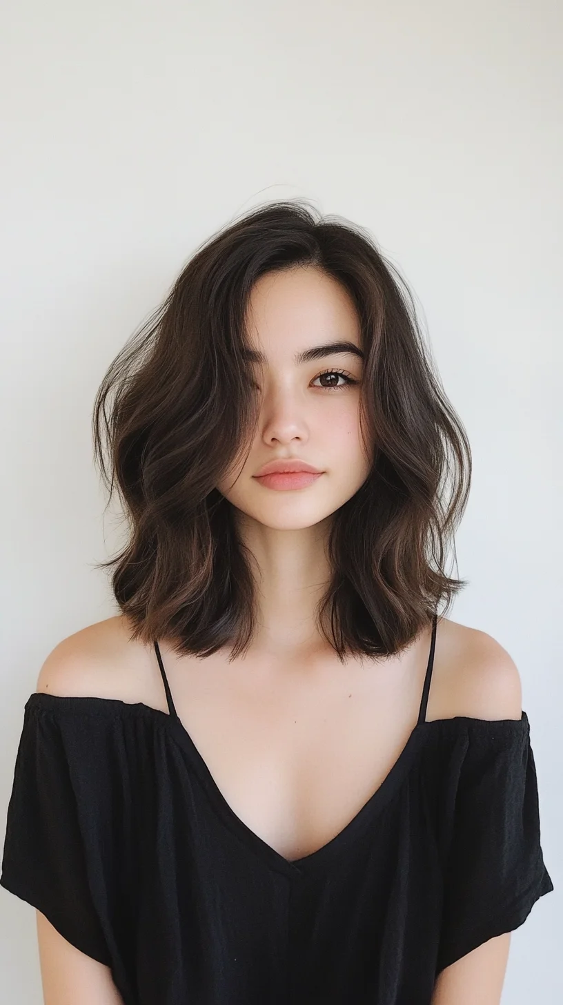 Effortless Elegance Embrace the Choppy Lob