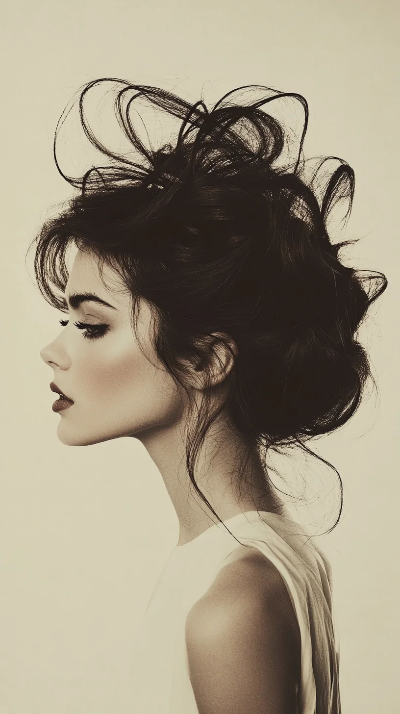 Effortless Elegance The Artistic Updo for Bold Statements