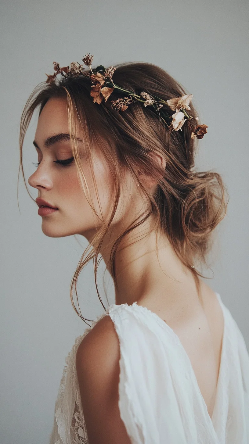 Effortless Elegance The Bohemian Blossomed Updo