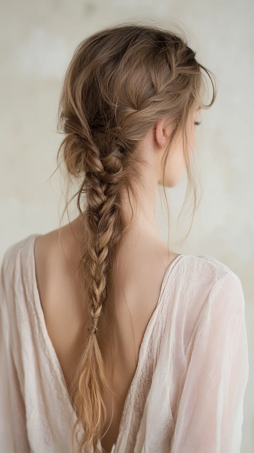 Effortless Elegance The Boho Braided Hairstyle