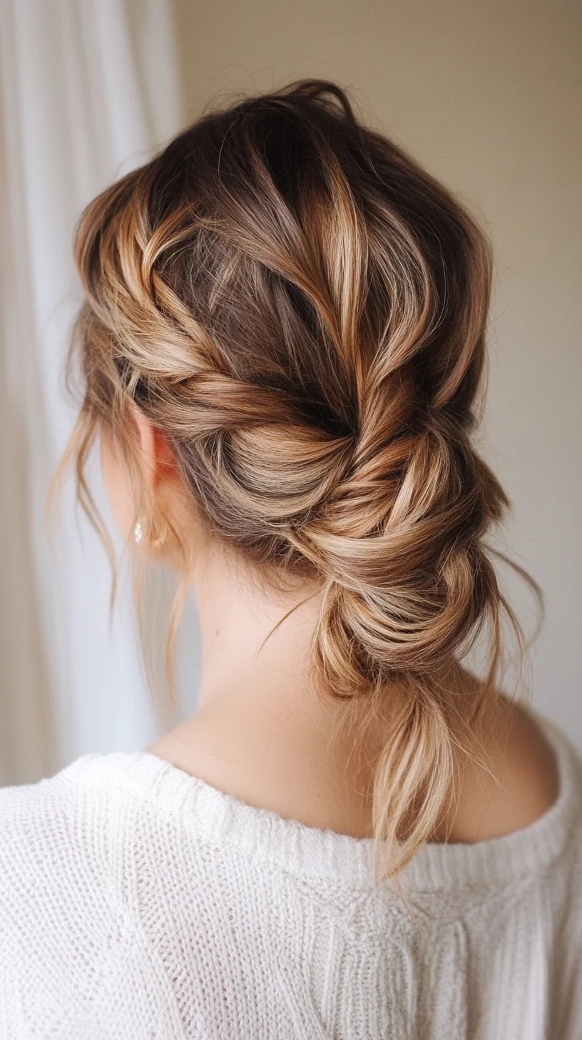 Effortless Elegance The Boho-Chic Braided Bun