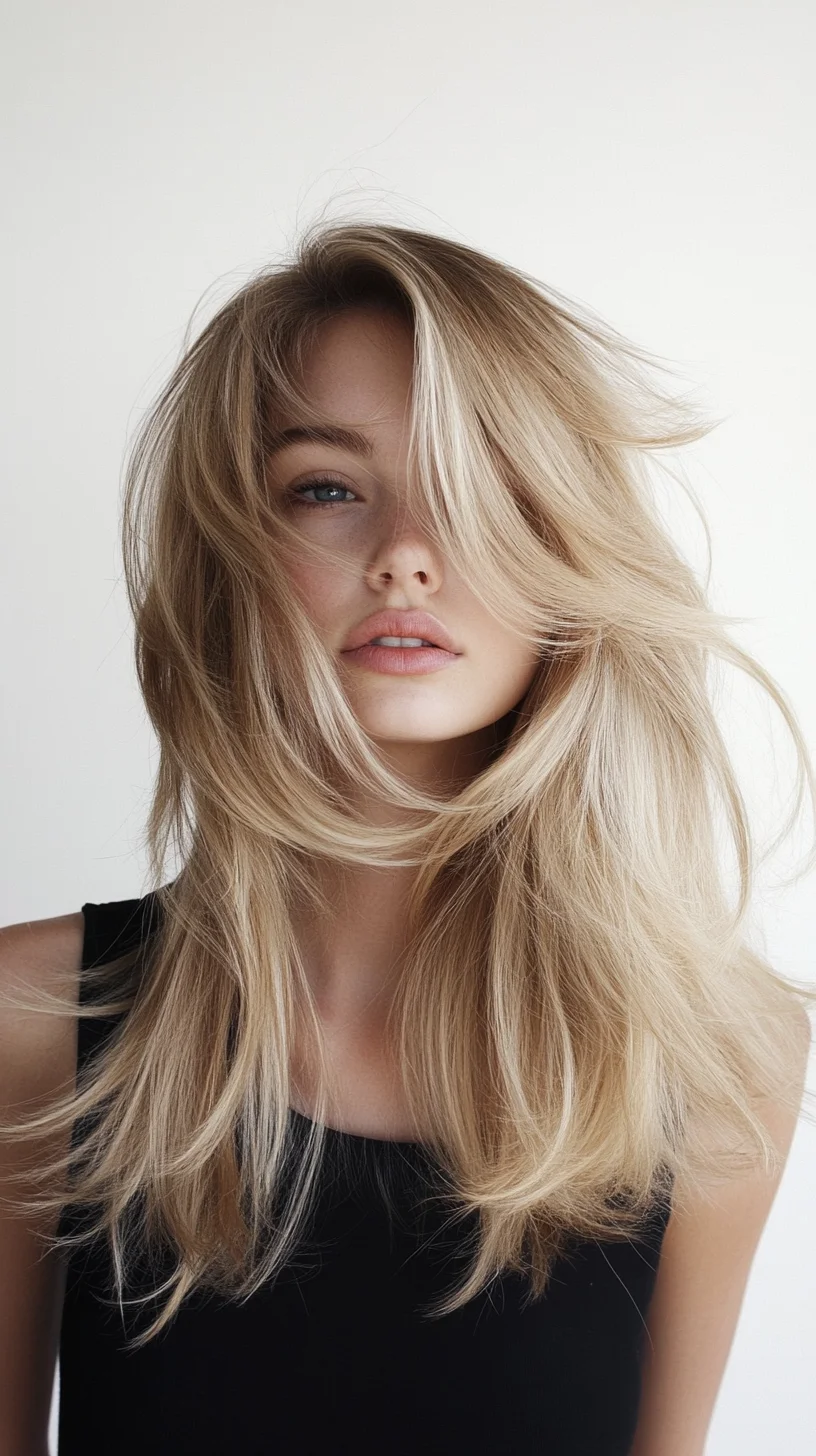 Effortless Elegance The Breezy Long Layered Hair