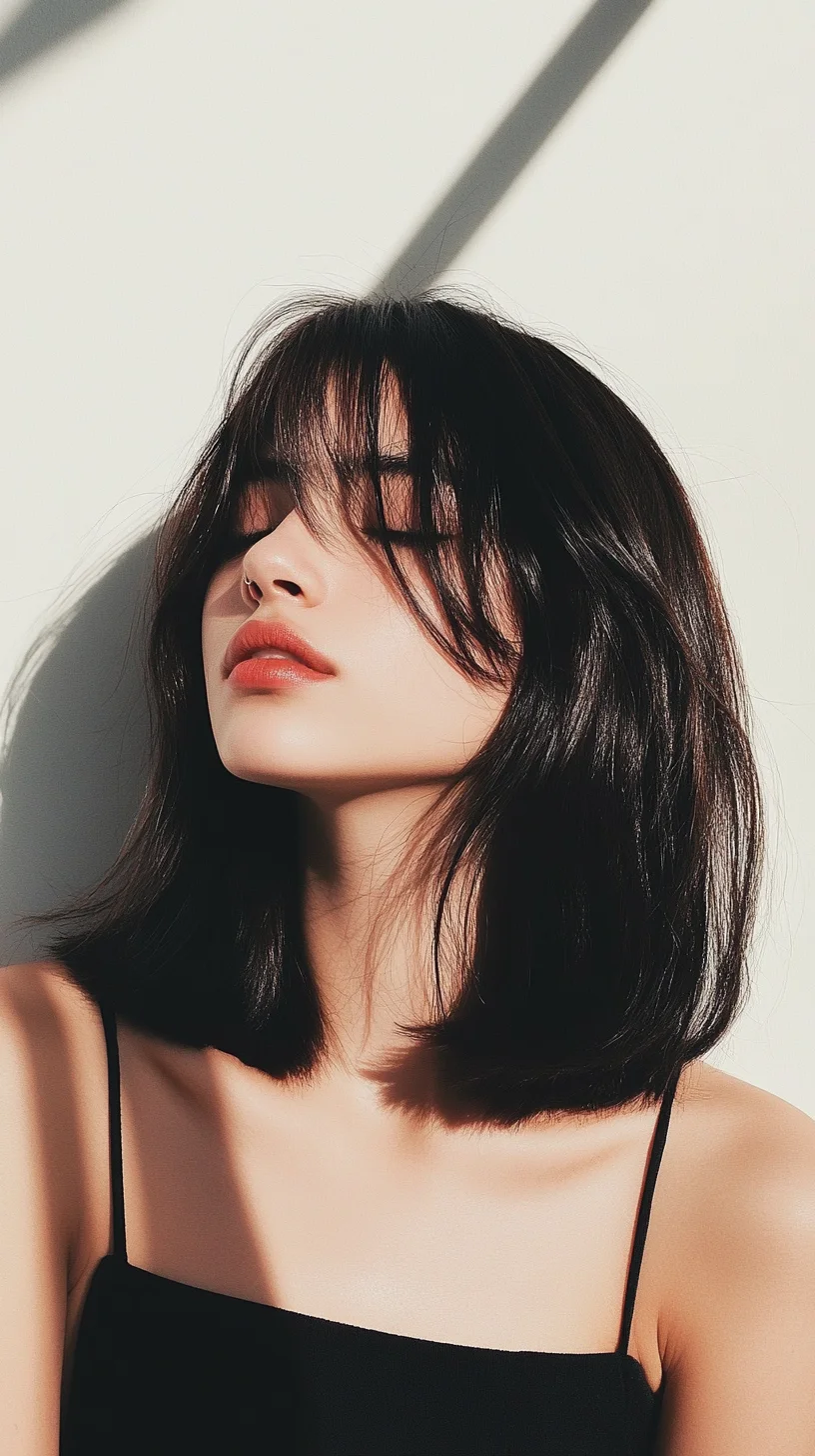 Effortless Elegance The Chic Blunt Bob with Soft Layers