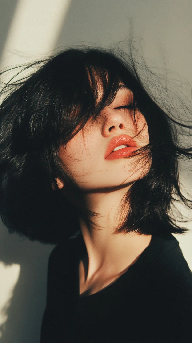 Effortless Elegance The Chic Shaggy Bob