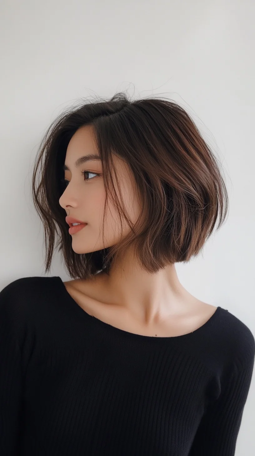 Effortless Elegance The Chic Textured Bob