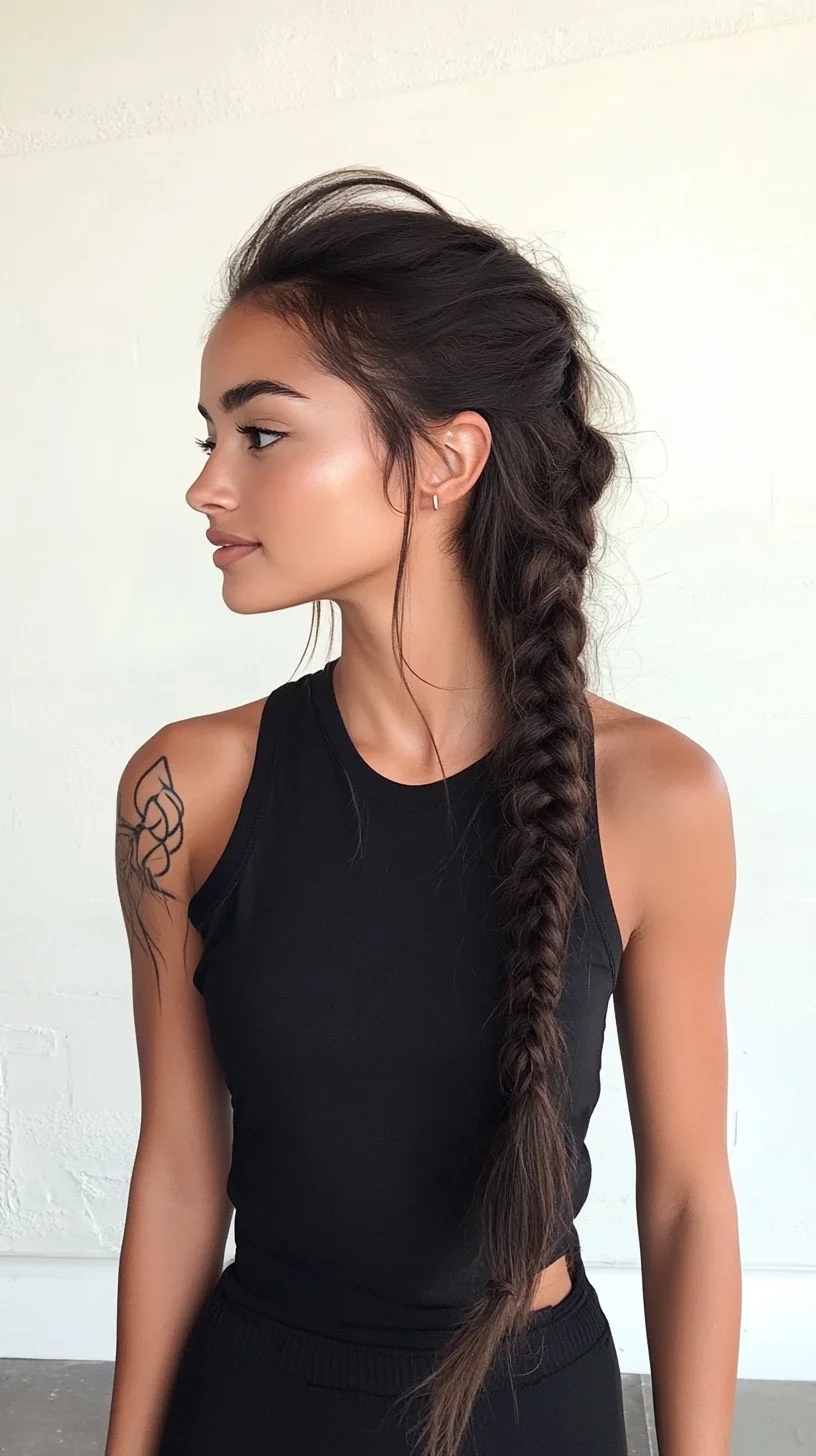 Effortless Elegance The Classic Side Braid Reimagined