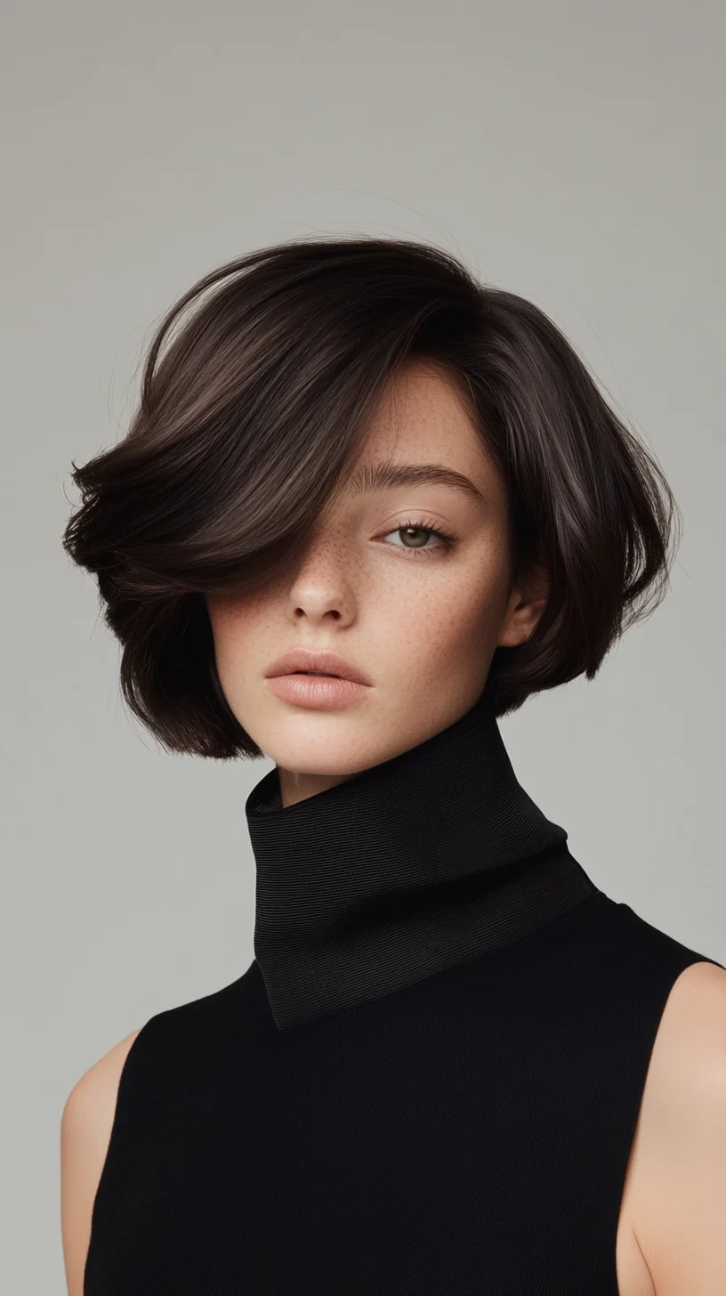 Effortless Elegance: The Flowy Bob with Soft Waves