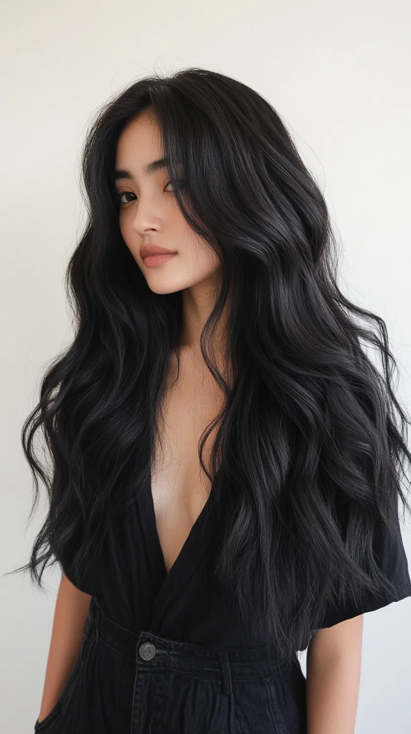 Effortless Elegance: The Luscious Waves Hairstyle