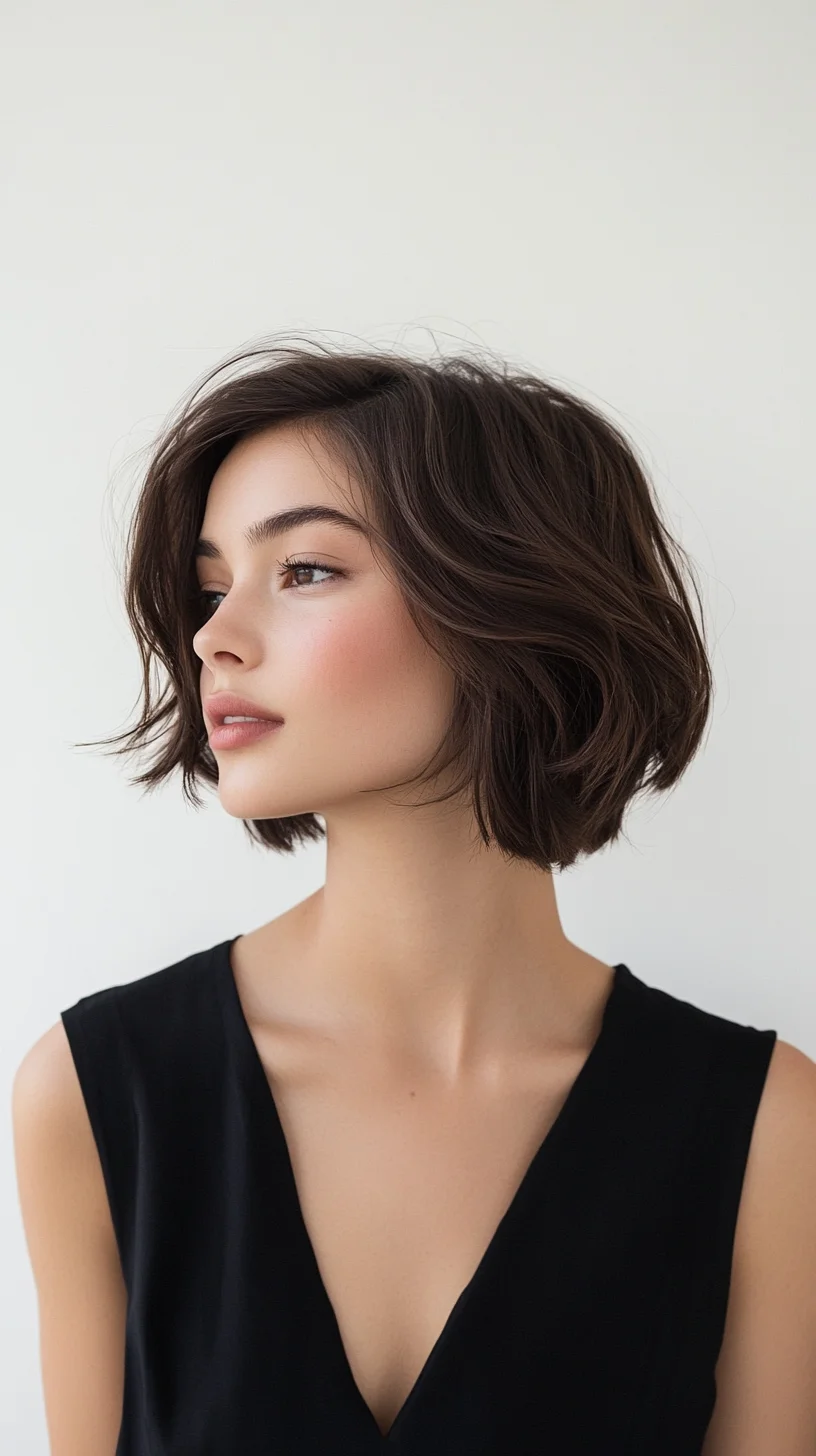 Effortless Elegance The Modern Textured Bob