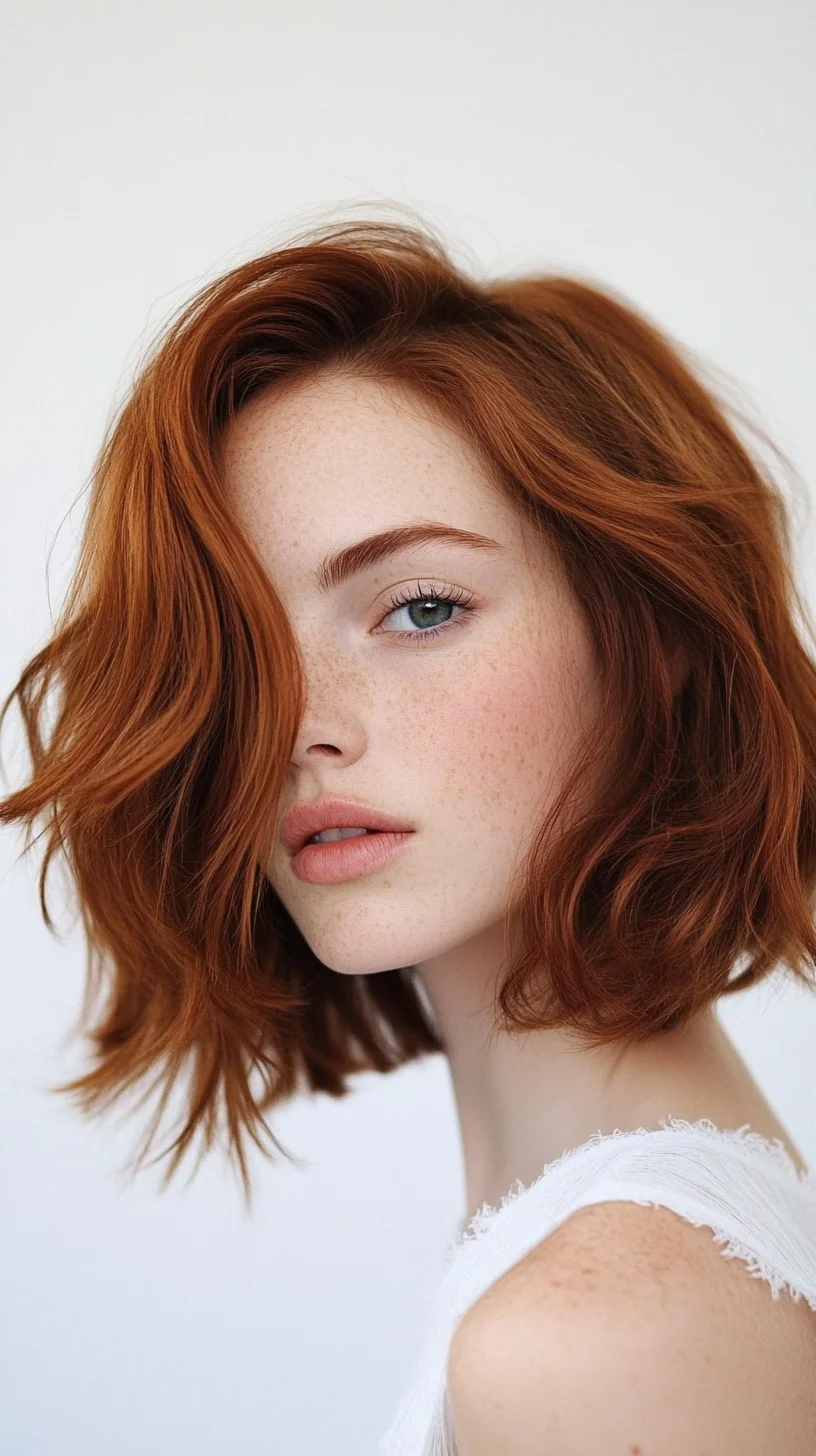 Effortless Elegance The Modern Wavy Bob