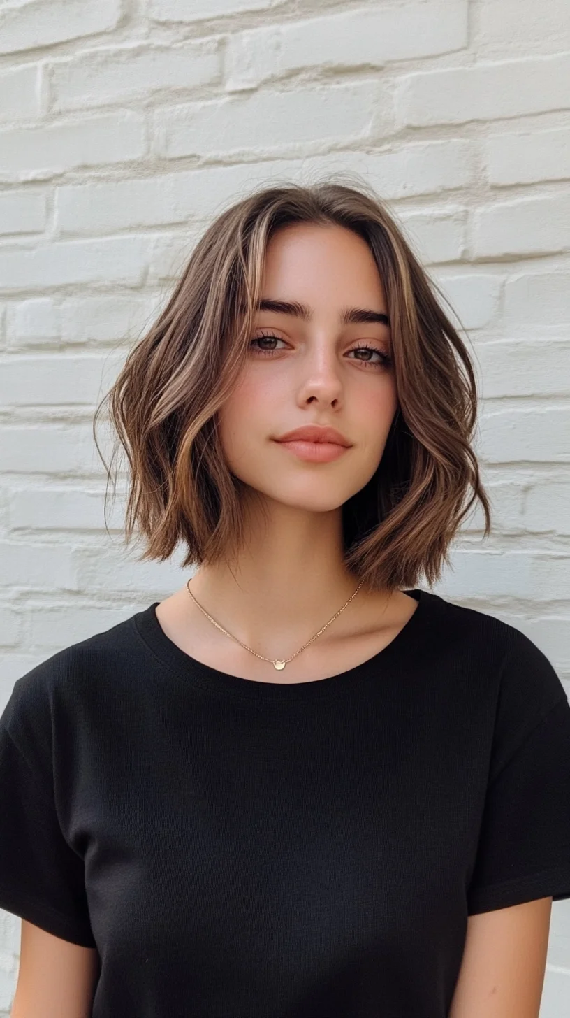 Effortless Elegance The Modern Wavy Bob