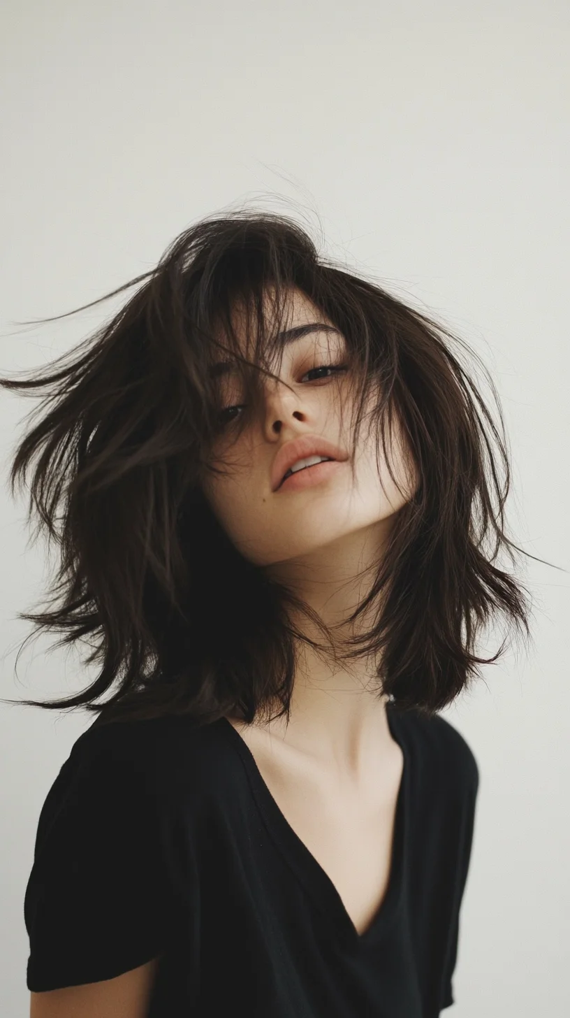 Effortless Elegance: The Playful Choppy Bob