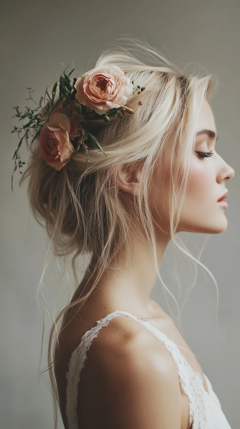 Effortless Elegance The Romantic Floral Updo