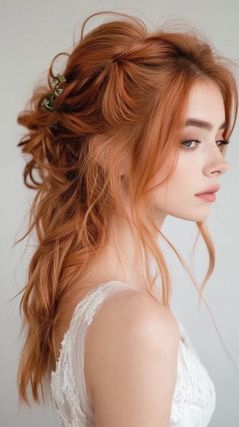 Effortless Elegance The Romantic Half-Up, Half-Down Hairstyle