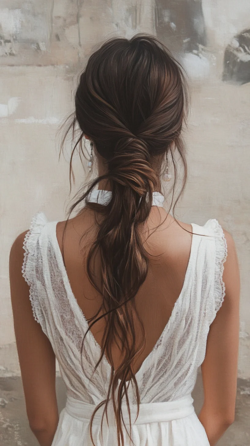 Effortless Elegance The Romantic Half-Up Twist