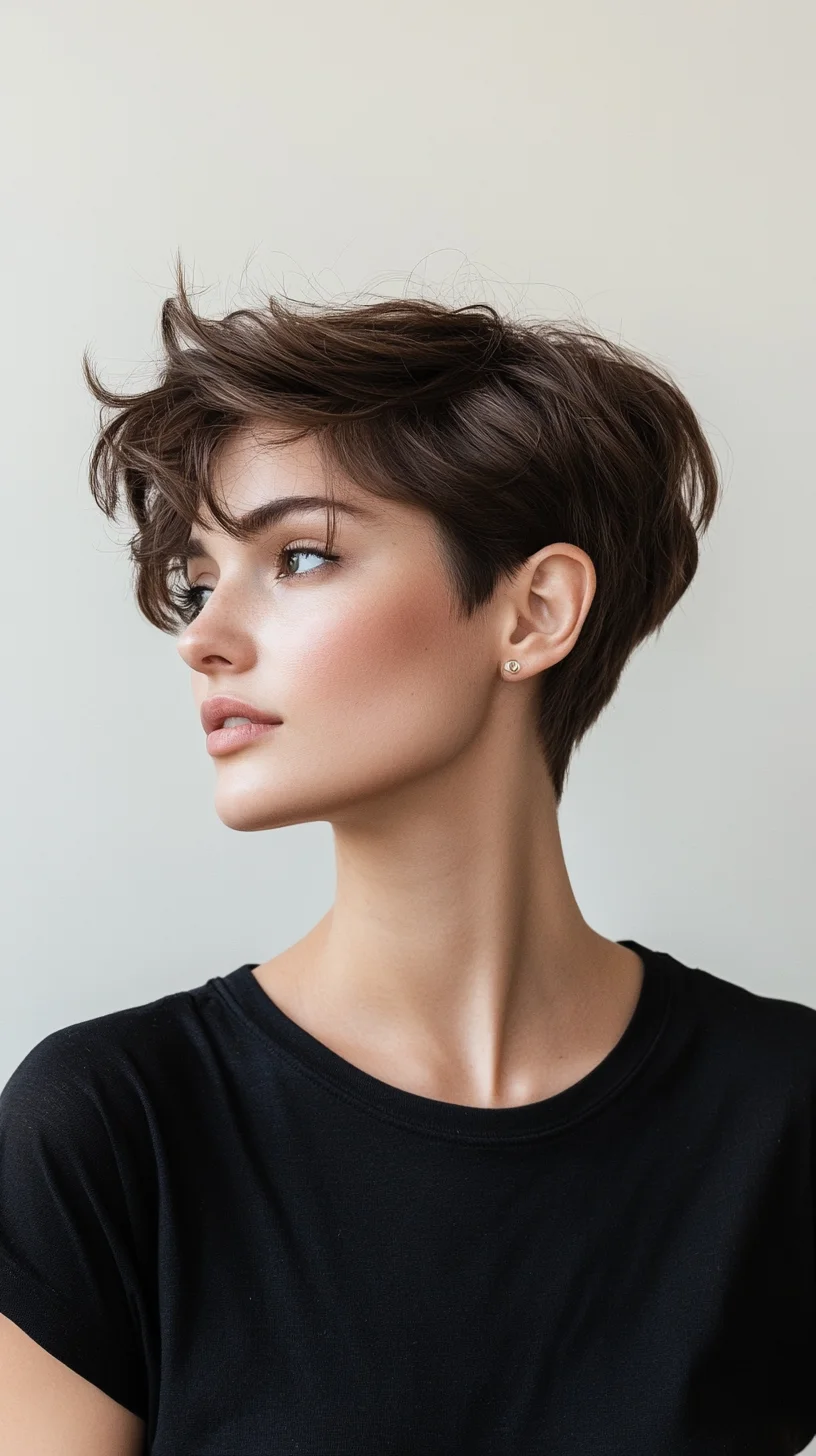 Effortless Elegance The Textured Pixie Cut