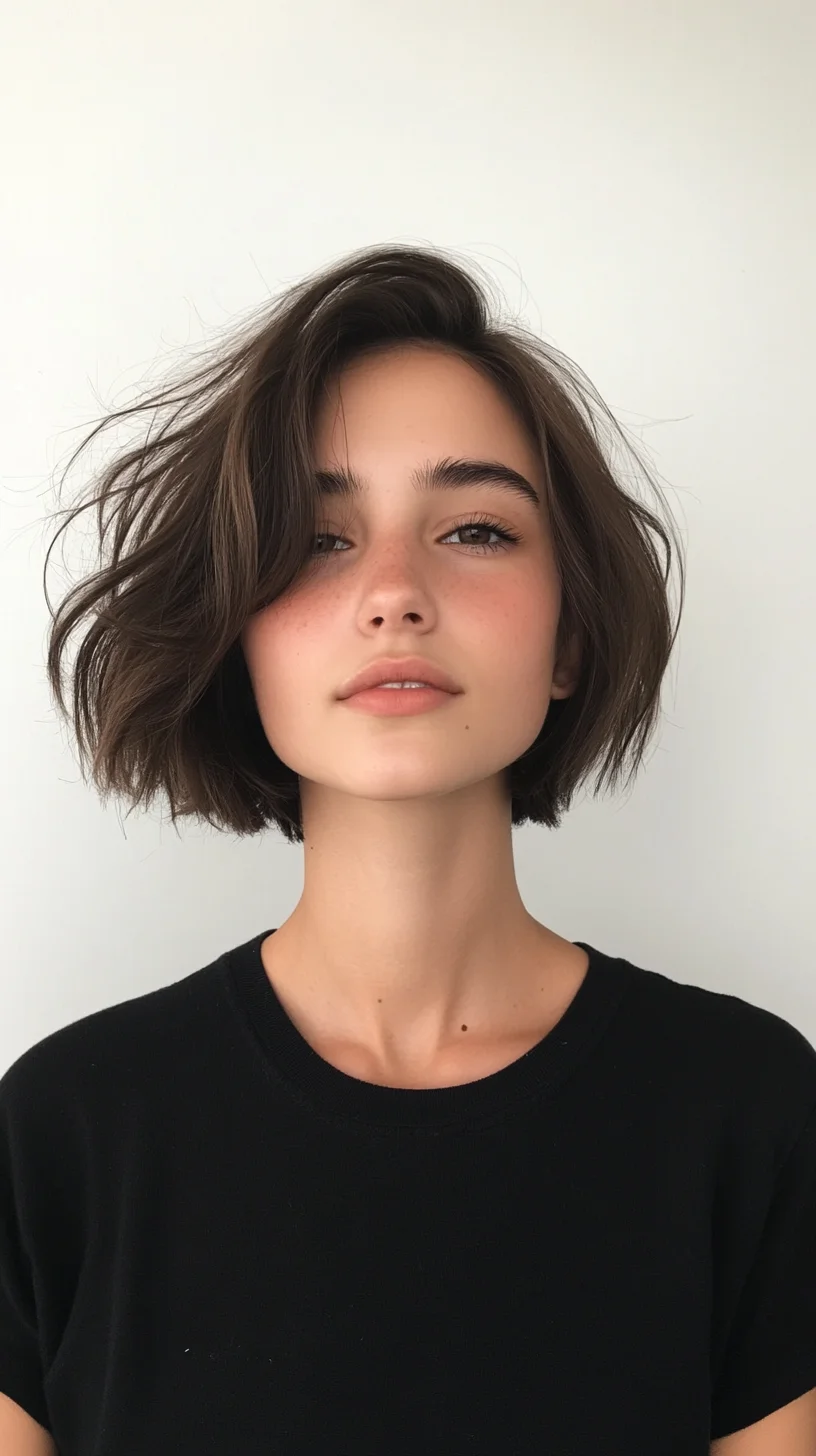 Effortless Elegance The Tousled Bob