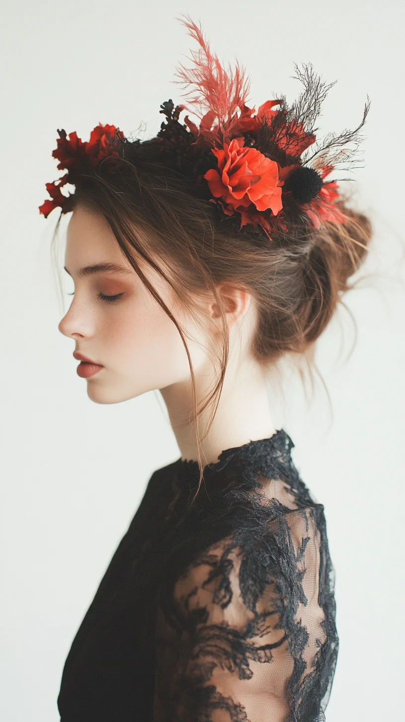 Effortless Elegance with a Floral Updo Perfect for Any Occasion