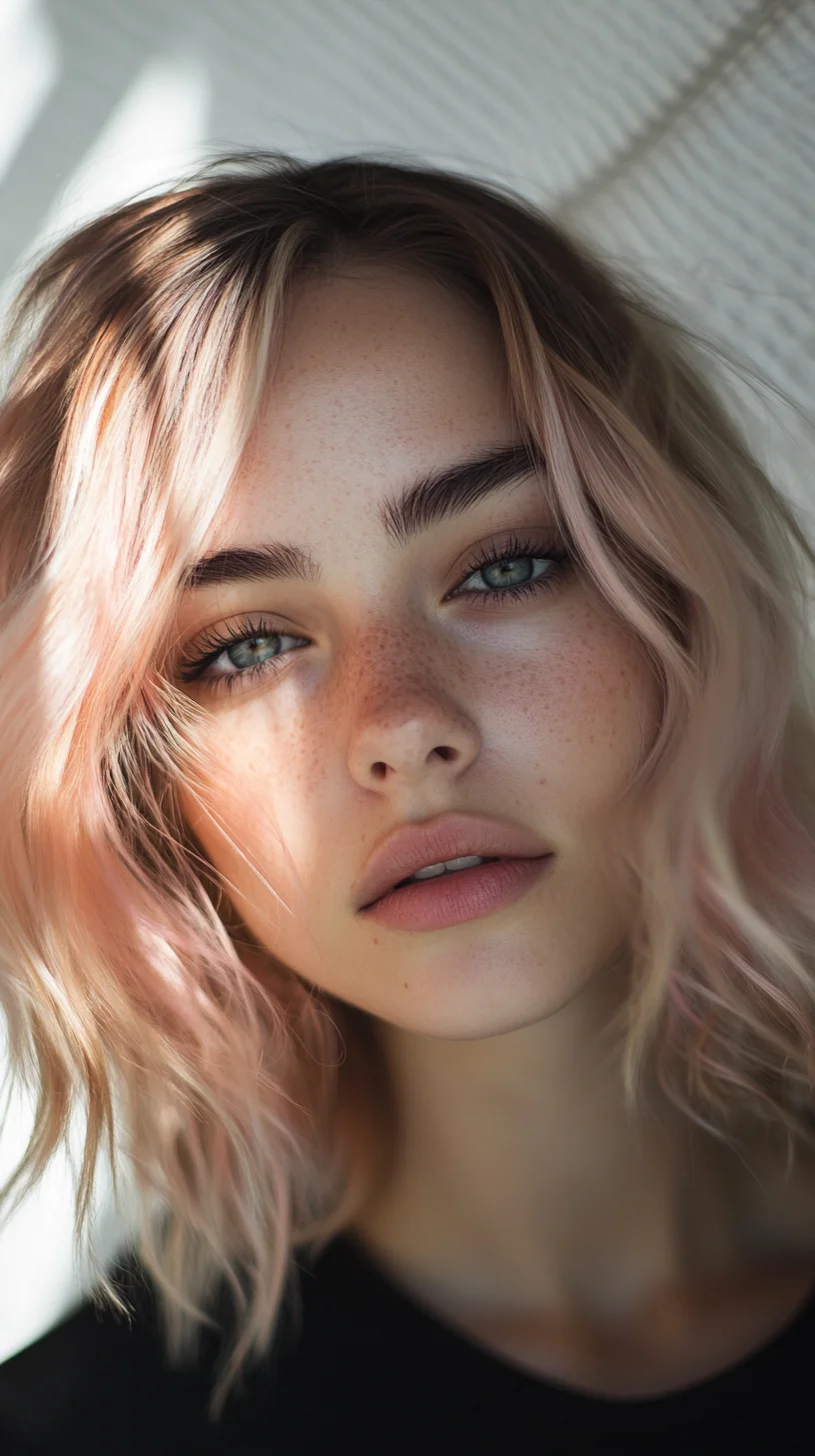 Effortless Waves Embrace the Trendy Pastel Lob