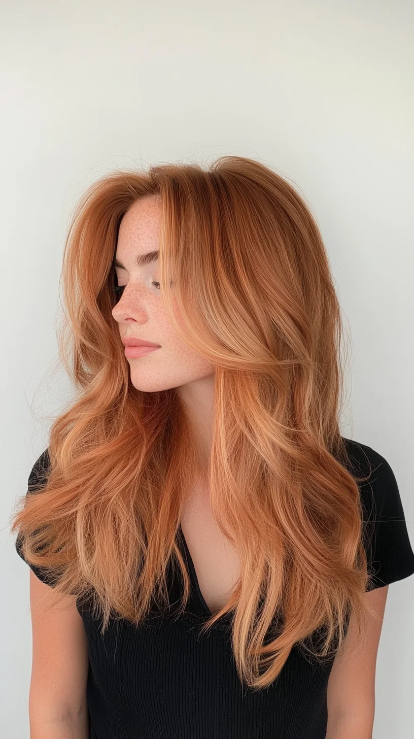 Effortless Waves Embrace Volume and Shine with This Luscious Long Hairstyle