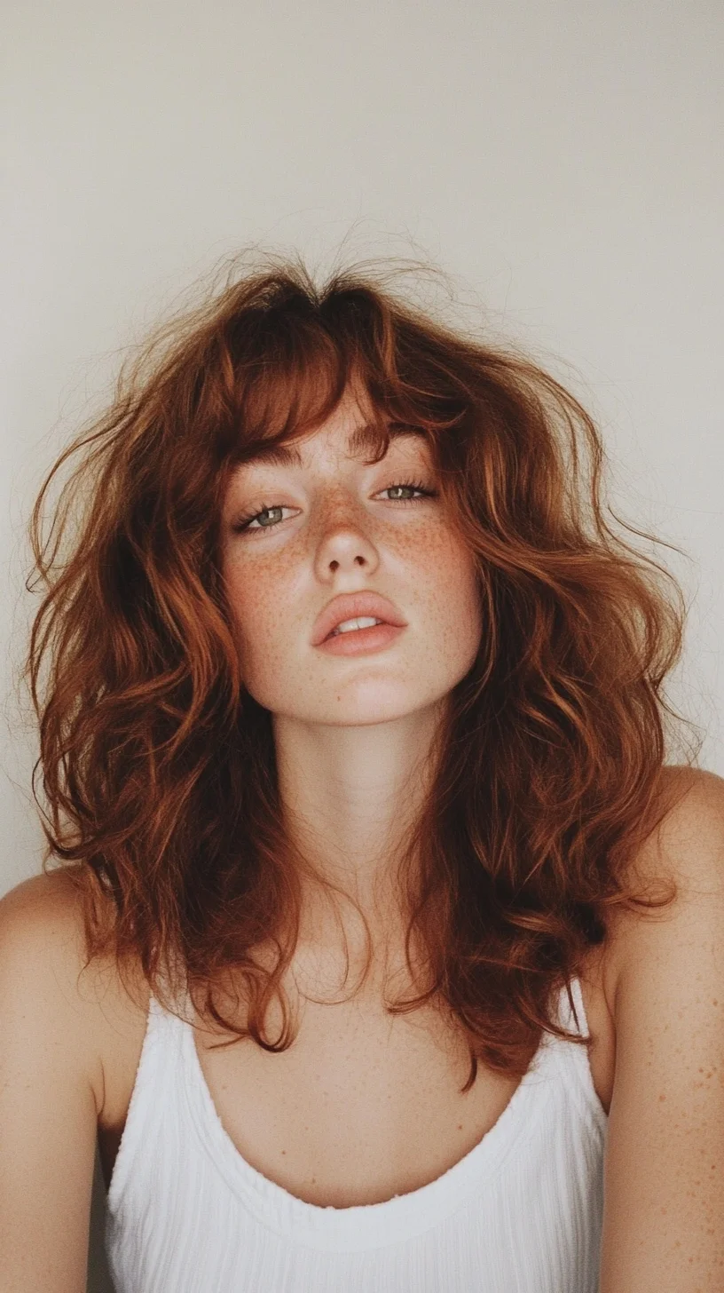 Effortless Waves: Embrace Your Natural Texture with this Luscious Hairstyle