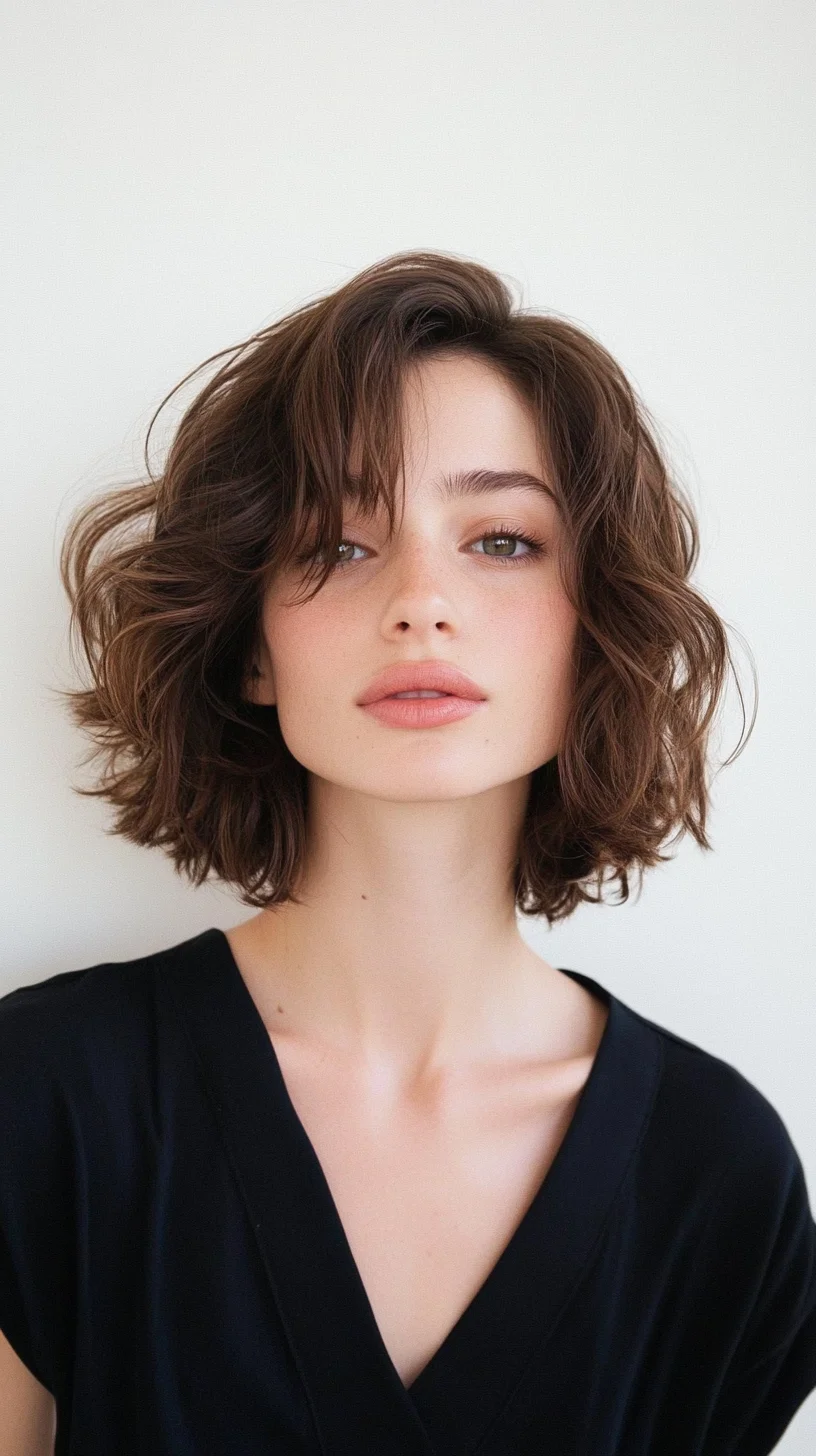 Effortless Waves: The Choppy Bob for a Chic Look