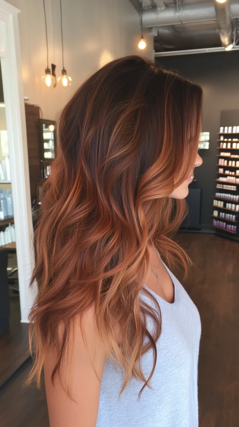 Effortless Waves The Perfect Blend of Warm Tones and Luscious Volume