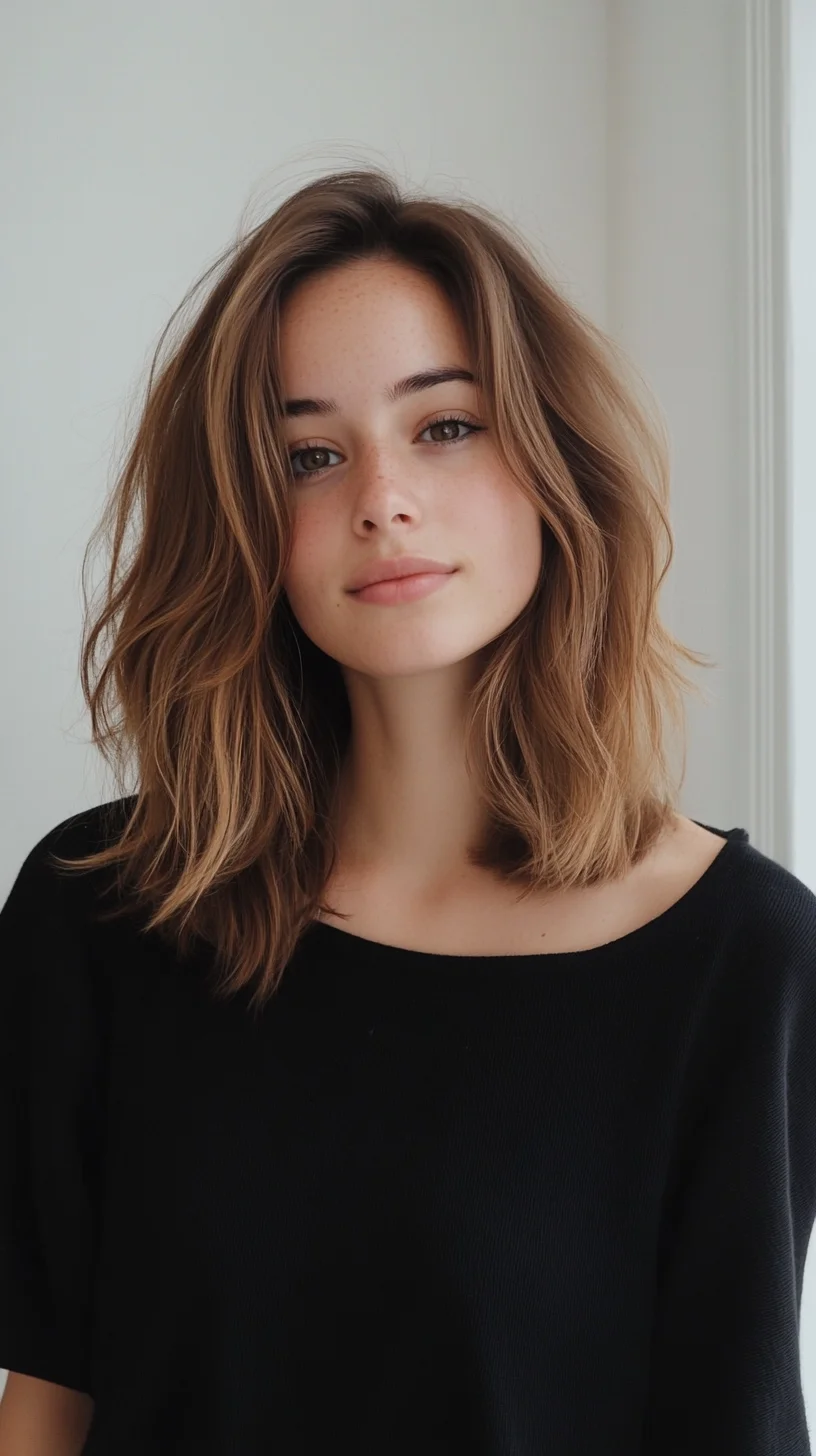 Effortless Waves: The Perfect Medium-Length Hairstyle