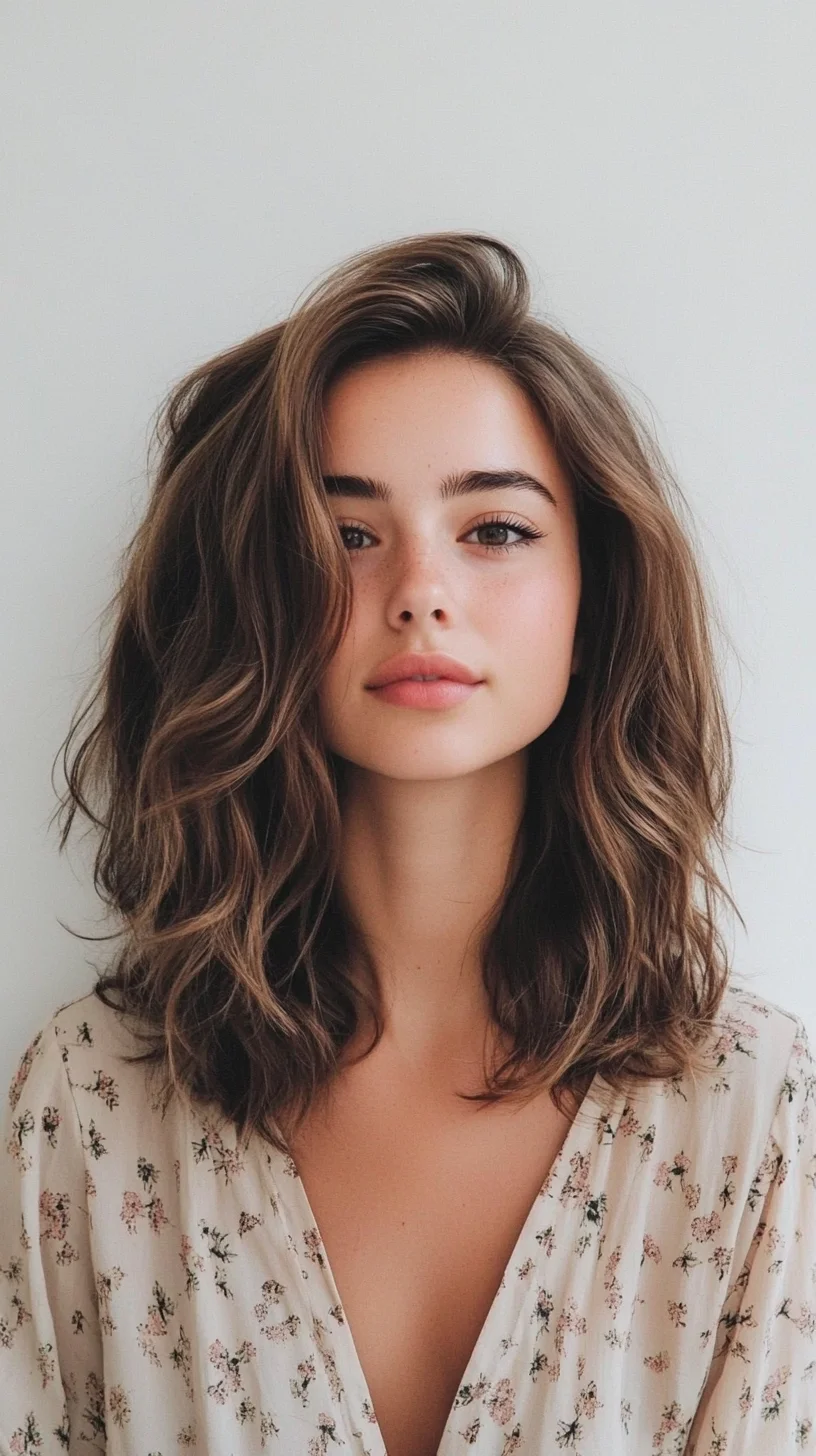 Effortless Waves: The Perfect Tousled Lob for Every Occasion