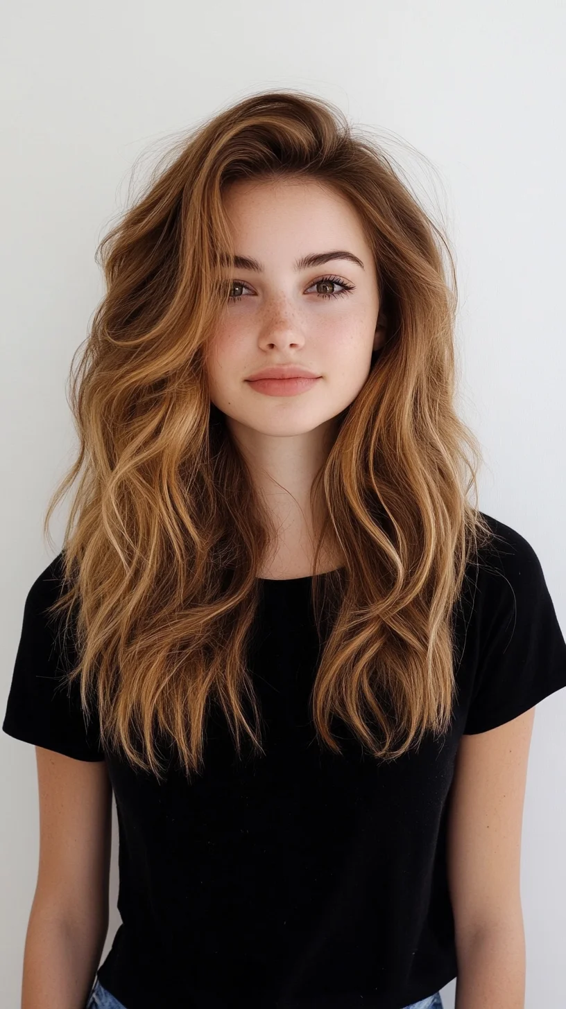 Effortless Waves: The Ultimate Carefree Chic Hairstyle