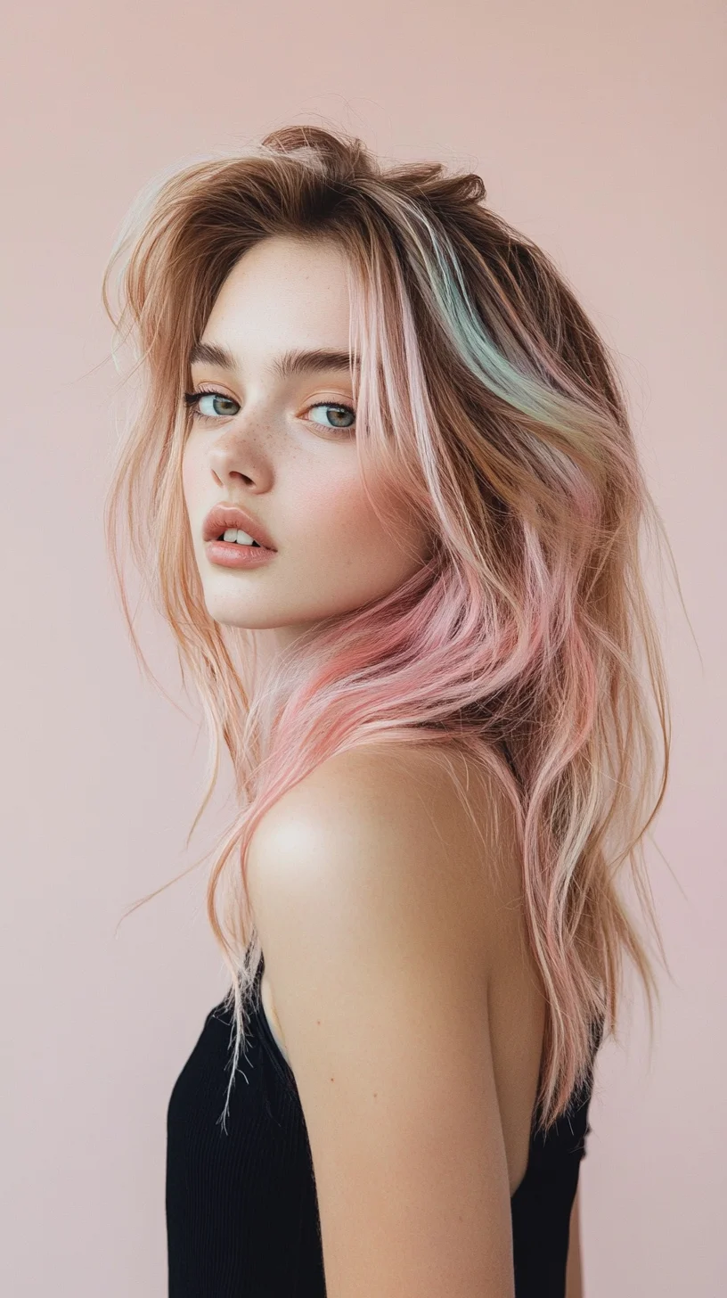 Effortless Waves with a Pop of Pastel Color