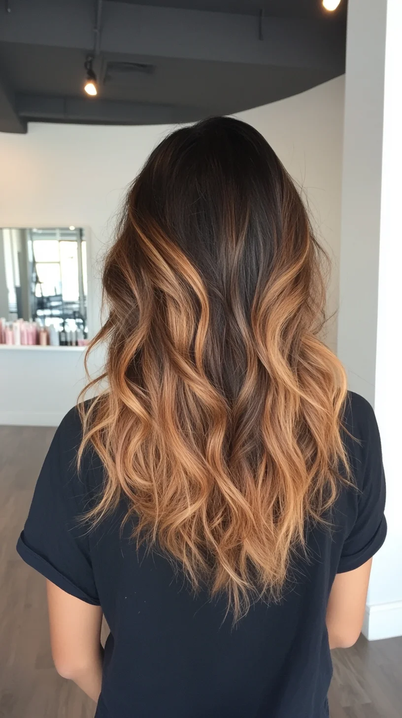 Effortless Waves with a Stunning Balayage Blend