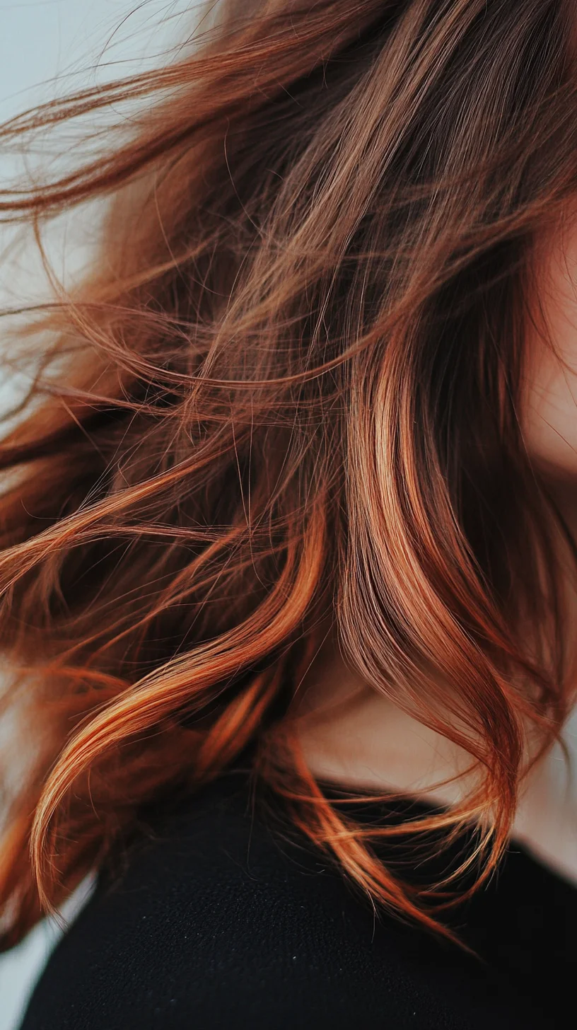 Effortless Waves with a Touch of Radiant Copper Highlights!