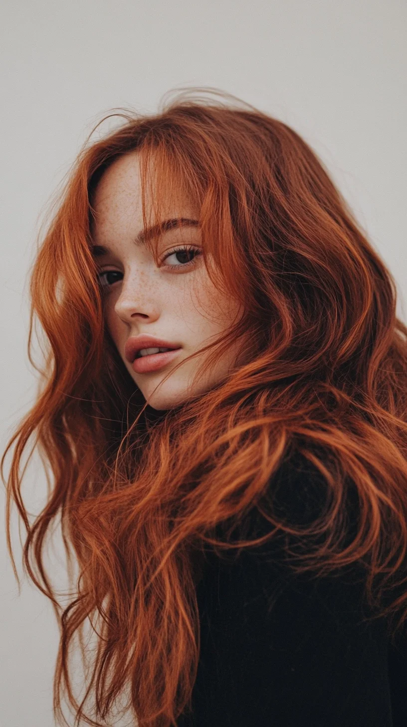 Effortless Waves with a Vibrant Copper Glow