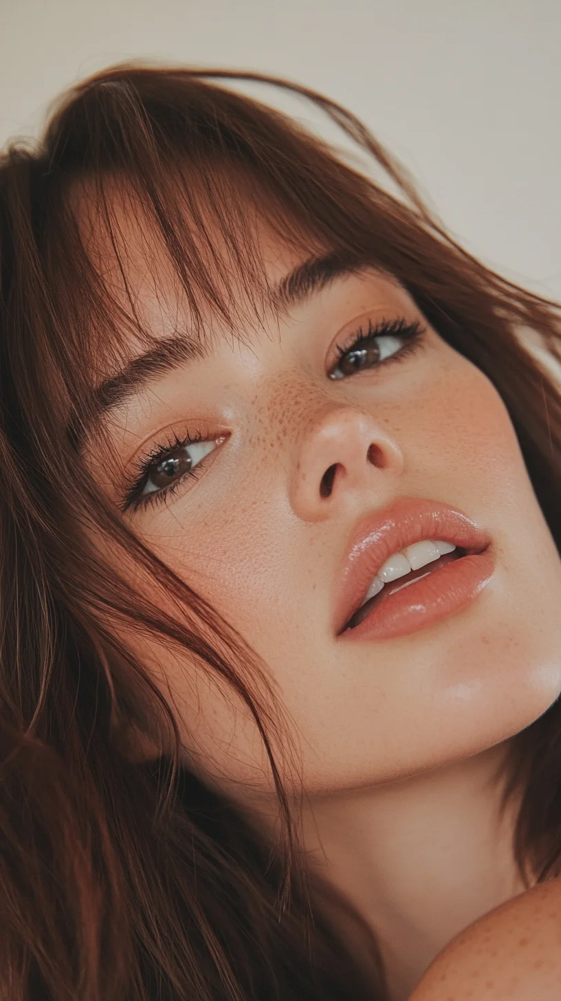 Effortless Waves with Playful Bangs A Fresh Look for Every Face