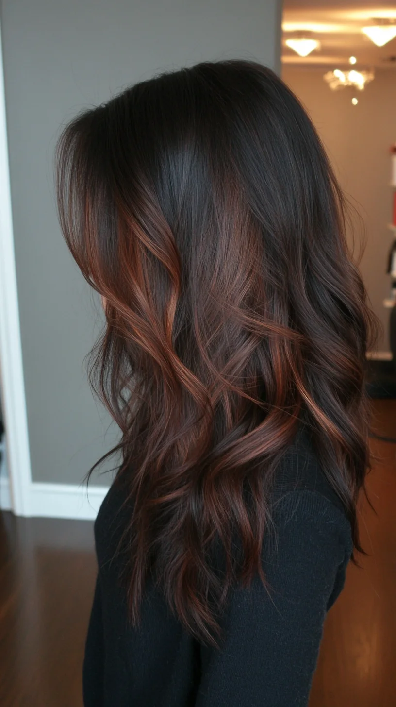 Effortless Waves with Radiant Copper Highlights