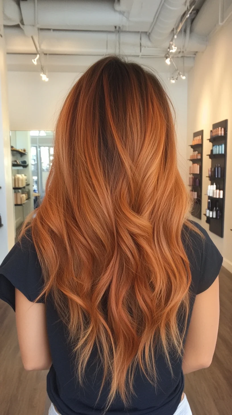 Effortless Waves with Stunning Copper Highlights