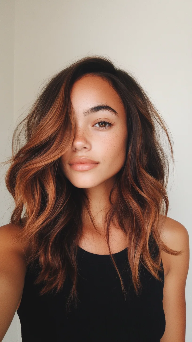 Effortless Waves with Sun-Kissed Highlights: Your Go-To Summer Hairstyle!