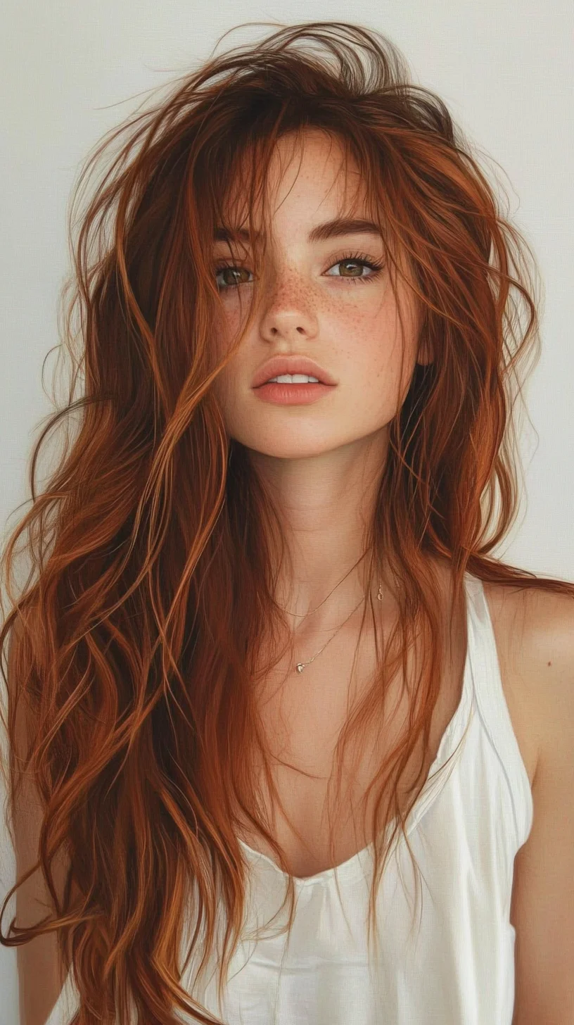 Effortlessly Beautiful: The Lush, Beachy Waves of Autumn Red