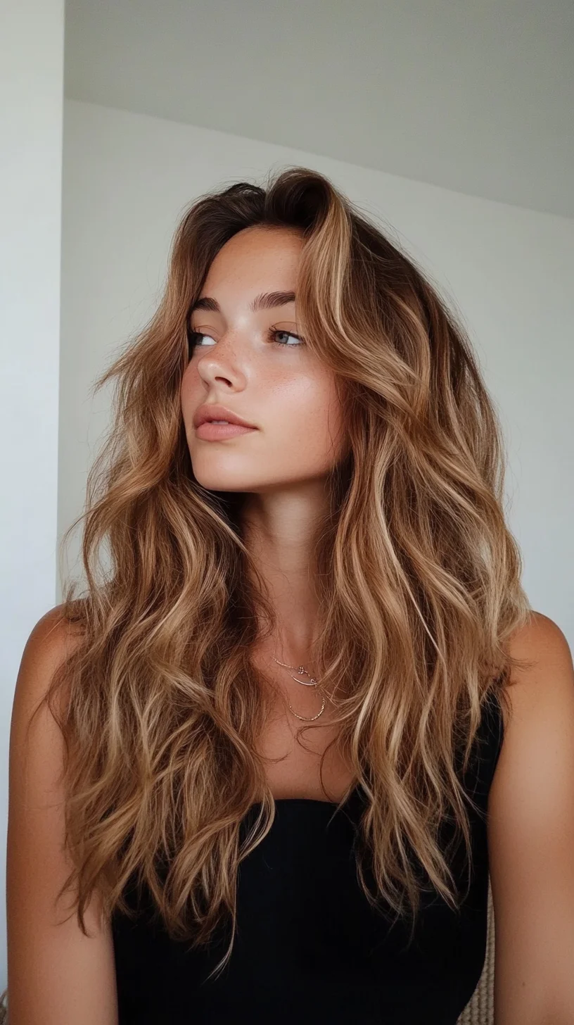 Effortlessly Chic Beach Waves with Full Volume and Texture