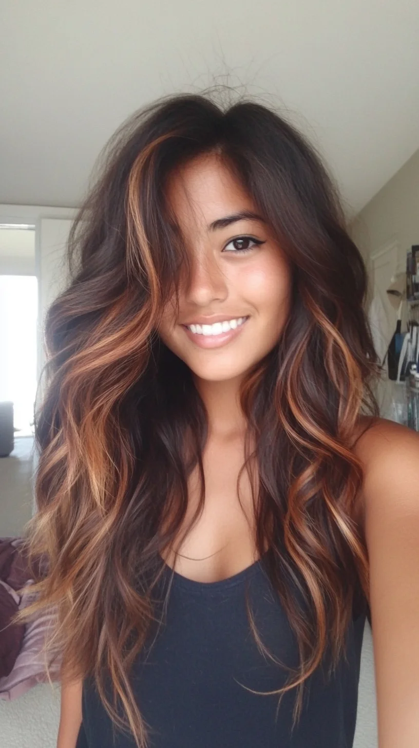 Effortlessly Chic Beach Waves with Sun-Kissed Highlights