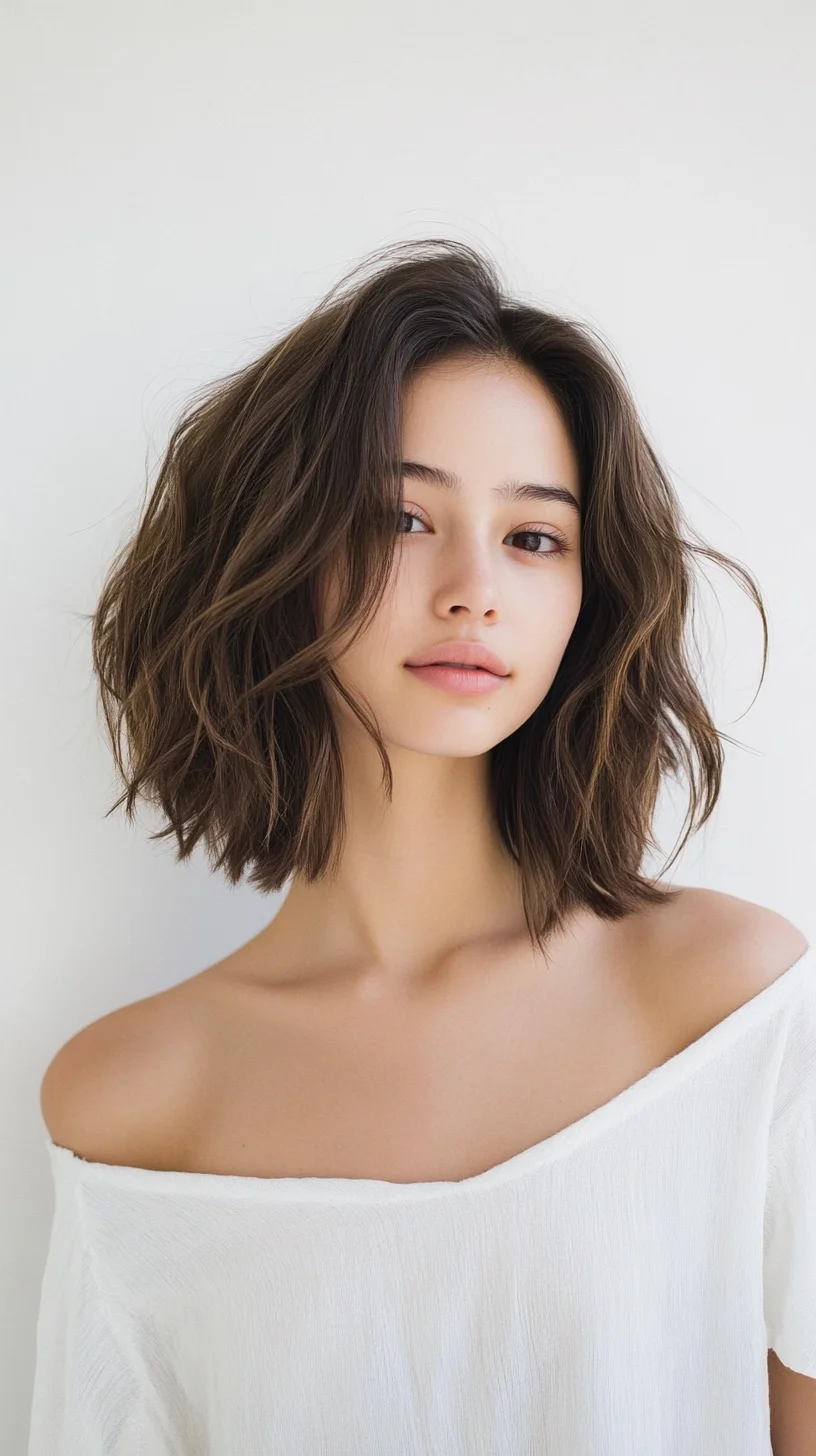 Effortlessly Chic beachy waves: The Versatile Bob Transformation