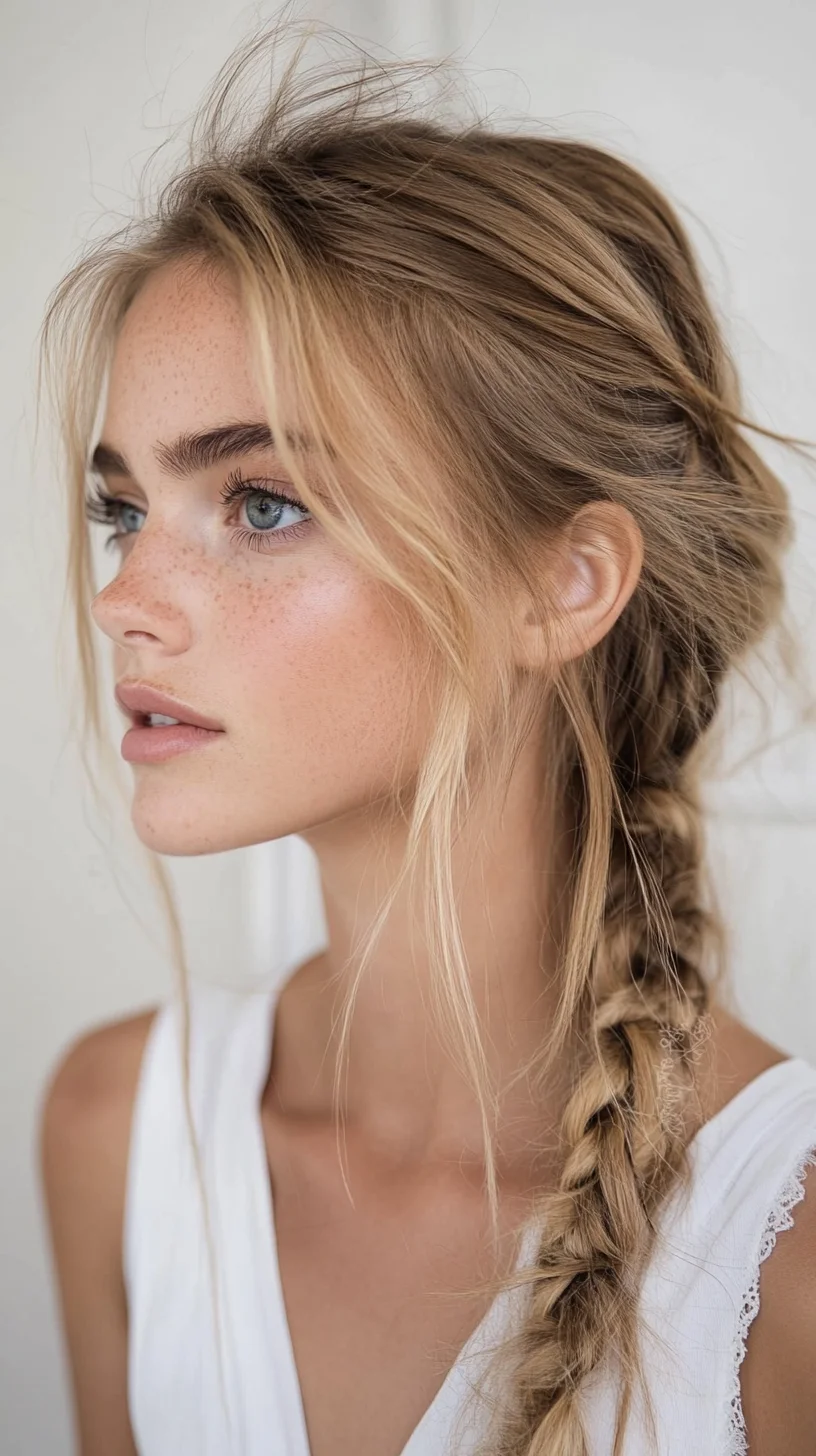 Effortlessly Chic Boho Braid A Perfect Blend of Romance and Relaxation